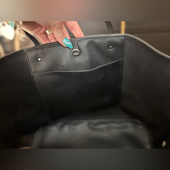 Michael Kors Houndstooth Jet set tote w/ dusty - Picture 13 of 17